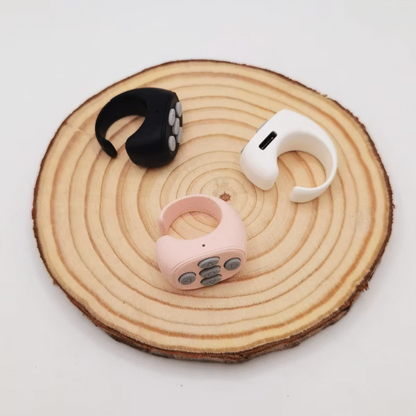 2025 Bluetooth Tiktok Remote Control Ring Gadget Flipping Selfie Fingertip Controller Give Likes 4 Buttons 10M for Iphone Xiaomi – Image 2