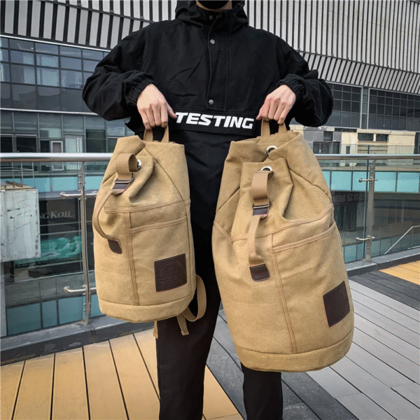 Sport Large Capacity Travel Backpacks Male Luggage Canvas Bucket Shoulder Bag Man Hiking Duffle Bags Men Rucksack Outdoor – Image 2