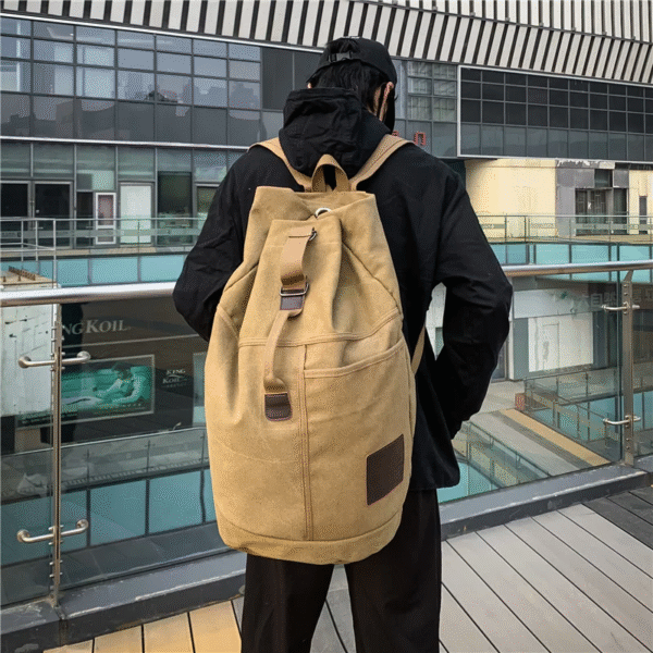 Sport Large Capacity Travel Backpacks Male Luggage Canvas Bucket Shoulder Bag Man Hiking Duffle Bags Men Rucksack Outdoor – Image 6