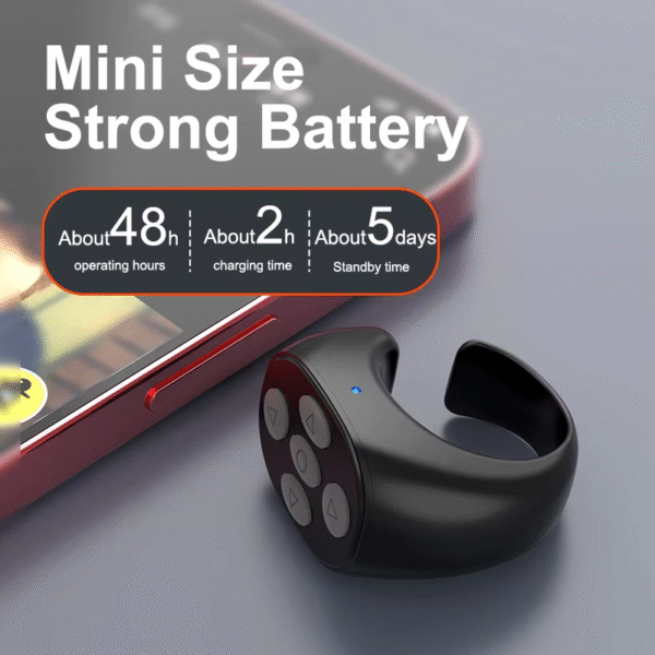 2025 Bluetooth Tiktok Remote Control Ring Gadget Flipping Selfie Fingertip Controller Give Likes 4 Buttons 10M for Iphone Xiaomi – Image 4
