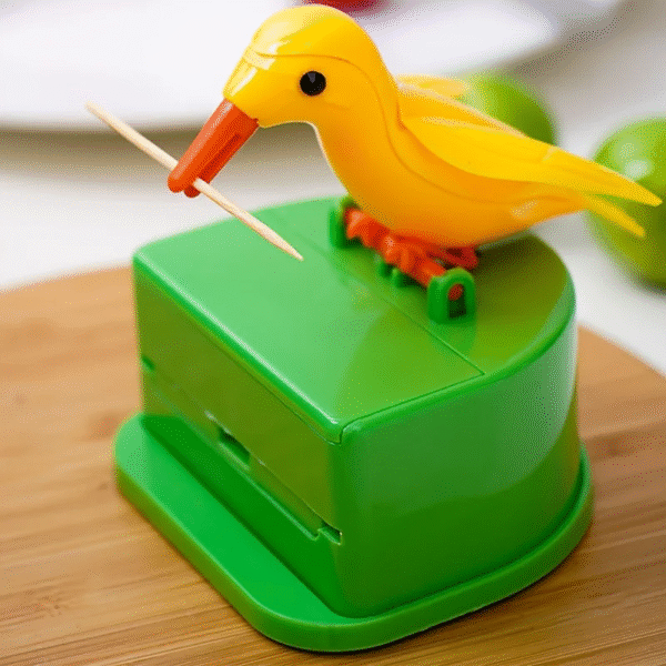 1Pc Cute Bird-Shaped Toothpick Dispenser - Durable PP Plastic Easy Press-To-Open for Home Room Party Storage Fun Gift Idea – Image 7