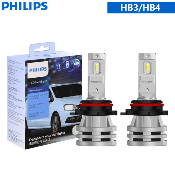 Philips LED H1 H3 H4 H7 H11 Ultinon Pro3101 12V/24V 6000K Bright White HB3 9005 HB4 9006 HIR2 9012 Auto Headlight LED Lamps, 2X – Image 11