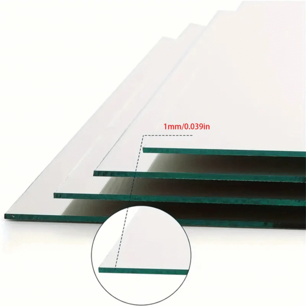 1/3/5Pcs Elegant Acrylic Square Mirror Tray Set - 8Inch Perfect for Weddings, Showers & Birthdays - Ideal Table Centerpiece & D – Image 6