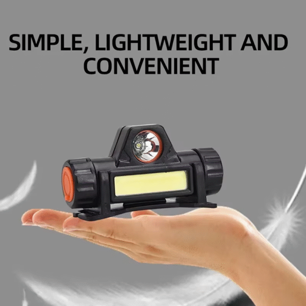 Rechargeable COB LED USB Headlamp Strong Magnetic Powerful Headlight Super Bright Waterproof Head Torch for Outdoor Fishing – Image 6