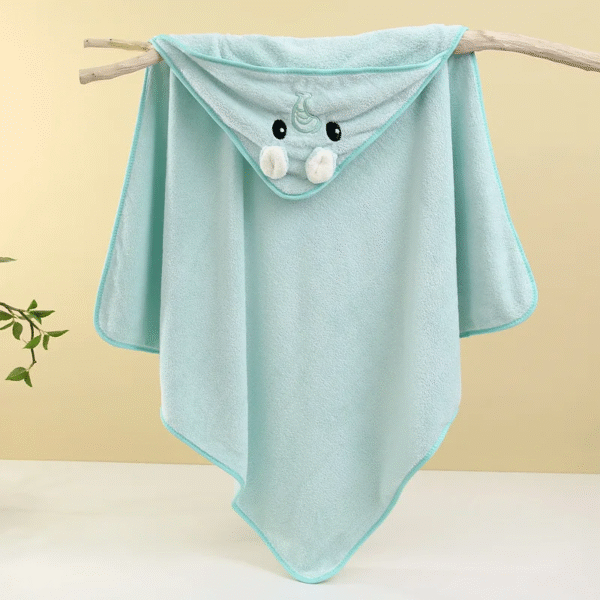 Cute Bath Towel for Baby Soft Absorbent Towel Newborn Swaddle Wrap Baby Blankets for Girls Boys – Image 9