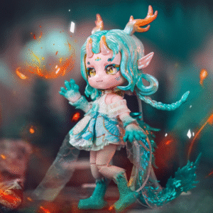 Ancient Beast Doll Maytree 1/8 BJD 14Cm OB11 Animal Body Collectible Cute Animal Style Kawaii Toy Figures Birthday Gift for Kids