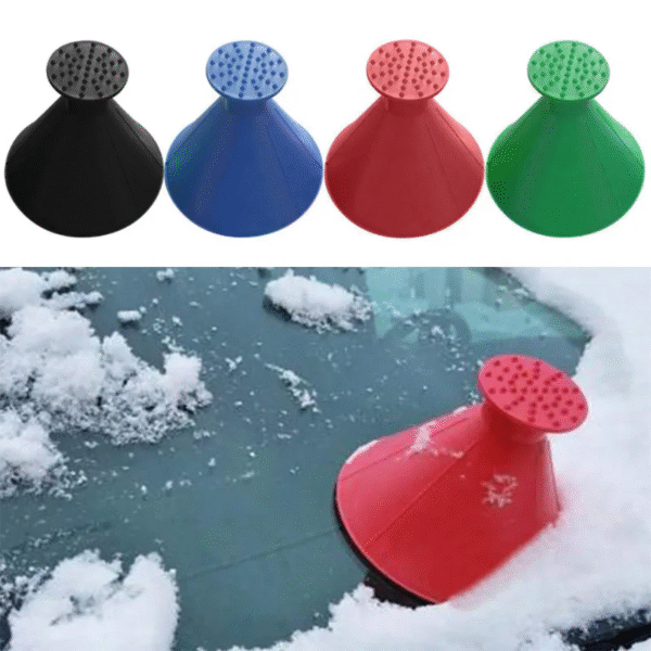 Winter Auto Car Magic Window Windshield Car Ice Scraper Shaped Funnel Snow Remover Deicer Cone 2023 New Scraper for Car Glass – Image 2