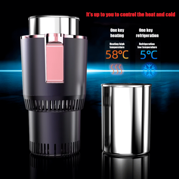 Portable Smart 2 in 1 12V Car Cup Cooler Warmer for Outdoor Travelling Mini Auto Refrigerator Cooling Heating Cup Drinks Holder – Image 5