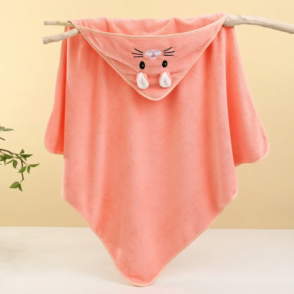 Cute Bath Towel for Baby Soft Absorbent Towel Newborn Swaddle Wrap Baby Blankets for Girls Boys – Image 8