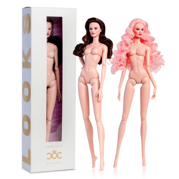 European Fashion 1/6 32Cm BJD Doll Pink Body Blond Hair White Skin Daily Outfit Party Cute Gown Girls DIY Toys Birthday Gifts – Image 2