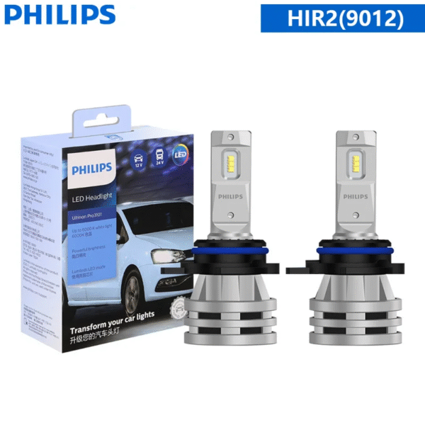 Philips LED H1 H3 H4 H7 H11 Ultinon Pro3101 12V/24V 6000K Bright White HB3 9005 HB4 9006 HIR2 9012 Auto Headlight LED Lamps, 2X – Image 10