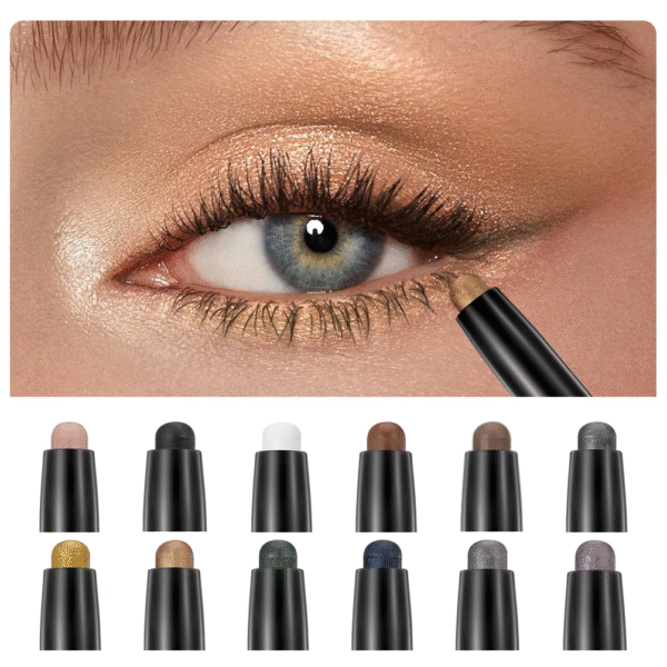 Pearlescent Silkworm  Pen Waterproof  Pencil Glitter Matte Nude Gold Eye Shadow Pen Pigment Cosmetics – Image 2